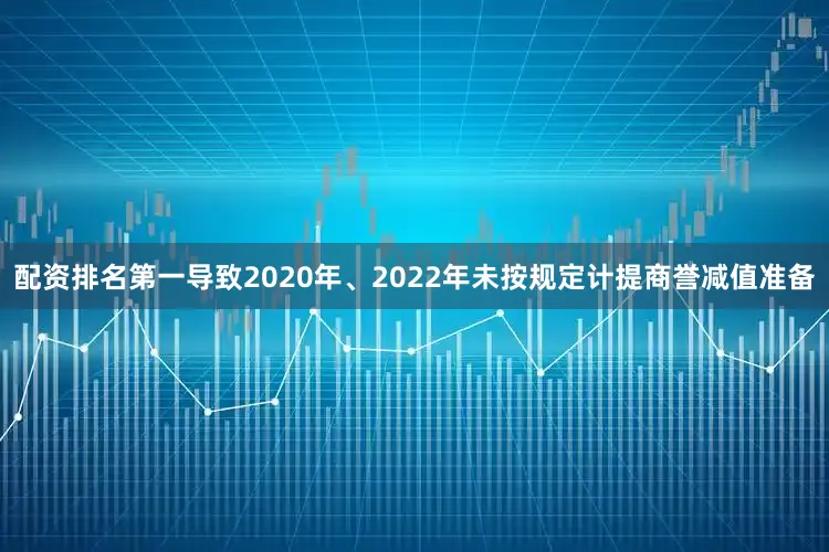 配资排名第一导致2020年、2022年未按规定计提商誉减值准备